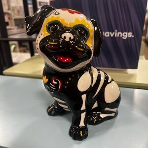 NEW BLUE SKY CLAYWORKS HALLOWEEN PUG SKELETON Figurine